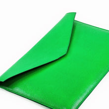 Bright Green Leather Laptop Sleeve
