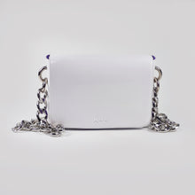White Leather Mini Chain Bag